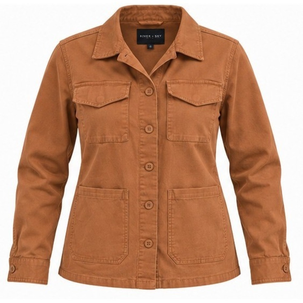 Sanctuary Women Brown Utility Field Jacket XJ9020A032 Ginger Size L